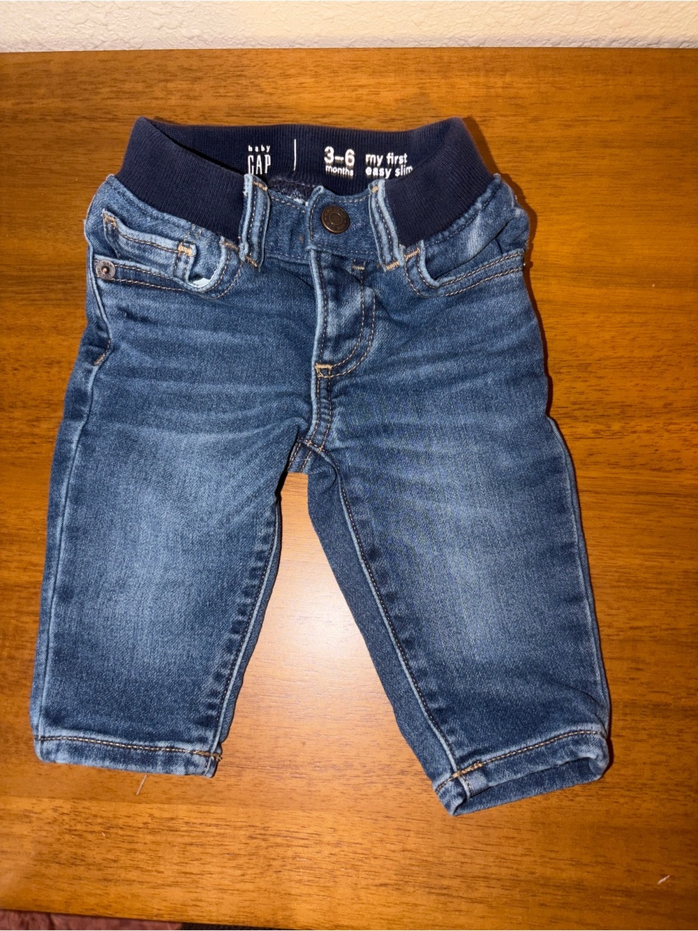 GAP Baby Blue Denim Jeans with Knit Waistband